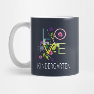 Love Kindergarten Teachers Fan Gift Mug